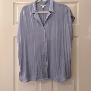 Nine West Women's Light Blue Button-Front Shirt